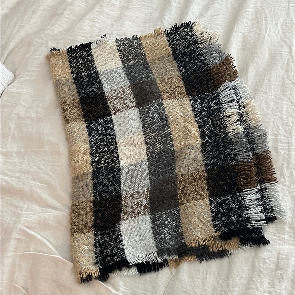 Plaid Woven Wrap